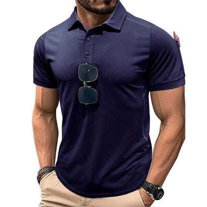 Outdoor Quick-drying Lapel Sports Short-sleeved T-shirt Polo Shirt - KiwiBrands