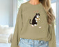 Women's Fashionable Solid Color Printed Long Sleeved Sweatshirt - KiwiBrands