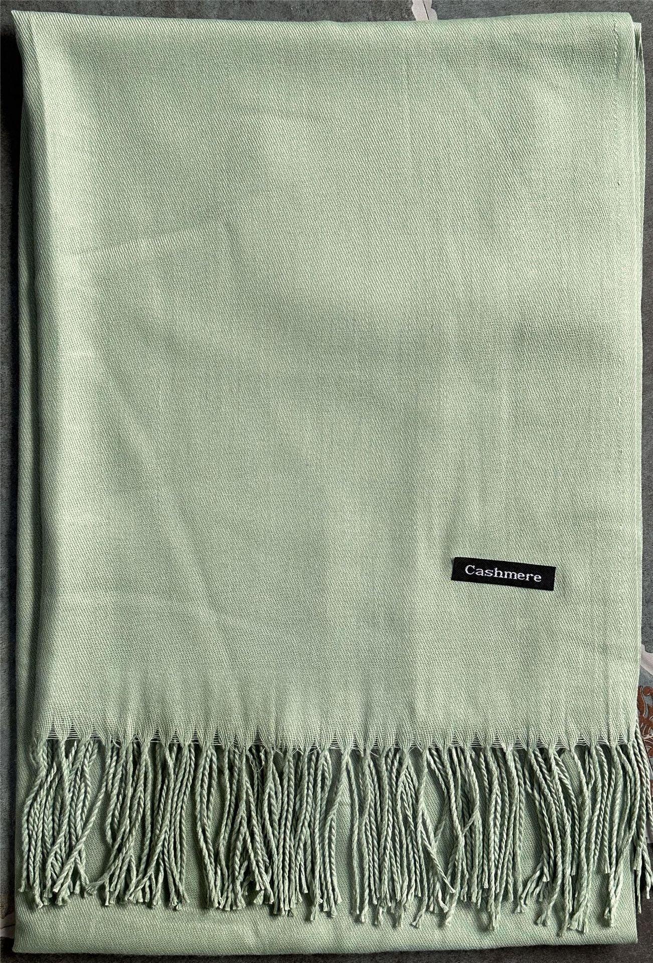 Solid Color Artificial Cashmere Scarf Female 220g Warm Shawl - KiwiBrands