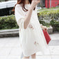 Korean Cotton And Linen Embroidery Maternity Dress And Nursing Clothes - KiwiBrands