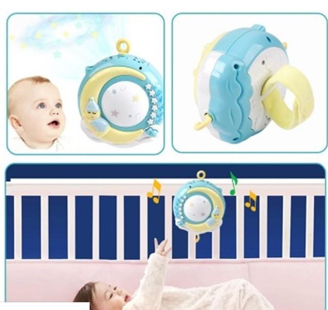 Baby Rattles Crib Mobiles Toy Holder Rotating Mobile Bed Bell Musical Box Projection Newborn Infant Baby Boy Toys - KiwiBrands