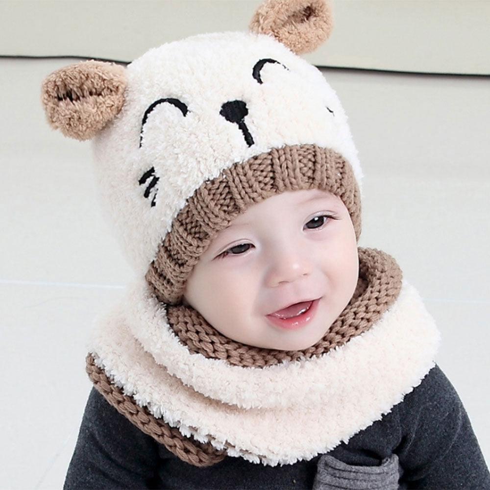 Wool scarf baby hat - KiwiBrands