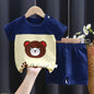 Children's Short-sleeved Suit Cotton T-shirt Baby Baby Clothes - KiwiBrands