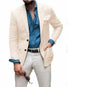 Spring New Striped Suit Jacket Men's Casual Slim Top