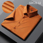 Men's Shirt Short Sleeve Anti-wrinkle Casual Business Suit Shirt Silk Satin Shirt Cross-border Source Manufacturer Solid Color