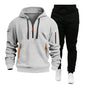 Men's Multi-pocket Zipper Hooded Sweatshirt Sportswear