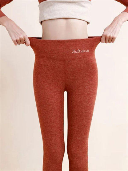 Women's Outer High Waist Hip Lift Leggings Fleece-lined Shark Pants