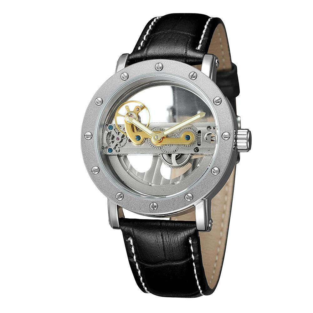 Double penetration hollow automatic mechanical watch - KiwiBrands