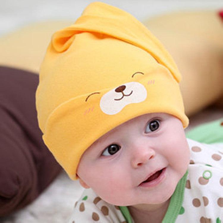 Baby Soft Cotton Sleeping Cap New Children's Hat Cartoon Bear - KiwiBrands