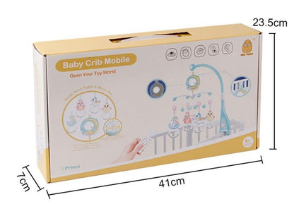 Baby Rattles Crib Mobiles Toy Holder Rotating Mobile Bed Bell Musical Box Projection Newborn Infant Baby Boy Toys - KiwiBrands