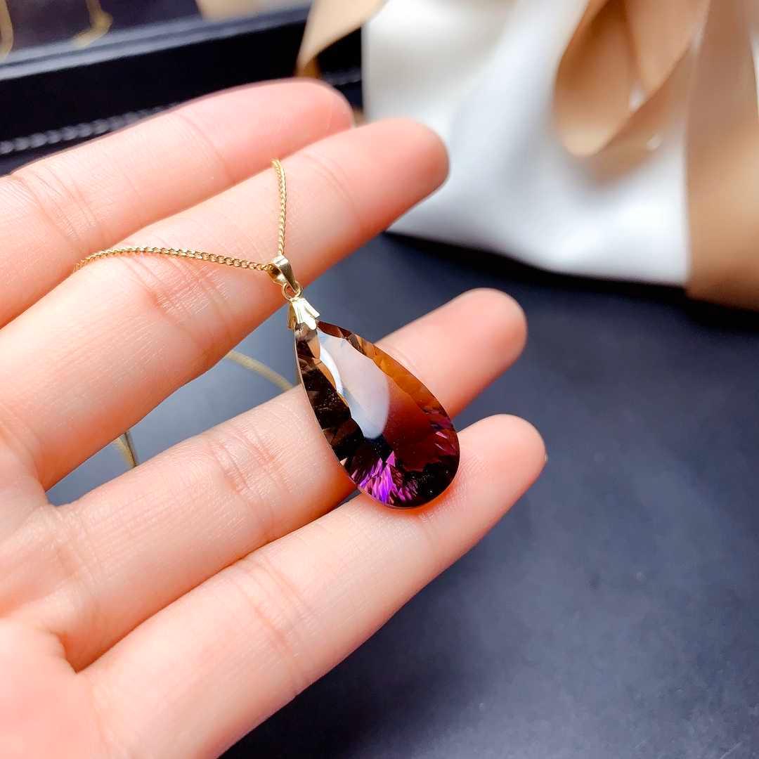 Fashionable And Simple Female Gradient Color Amethyst Pendant - KiwiBrands