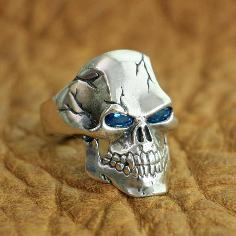 Sterling Silver Skull Ghost Ring Trendy