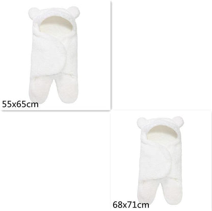 Lamb Plush Sleeping Bag Newborn Baby Swaddling Quilt - KiwiBrands