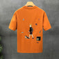 Cartoon Printed Short-sleeved T-shirt Men's Clothes Men's Loose T-shirt - KiwiBrands