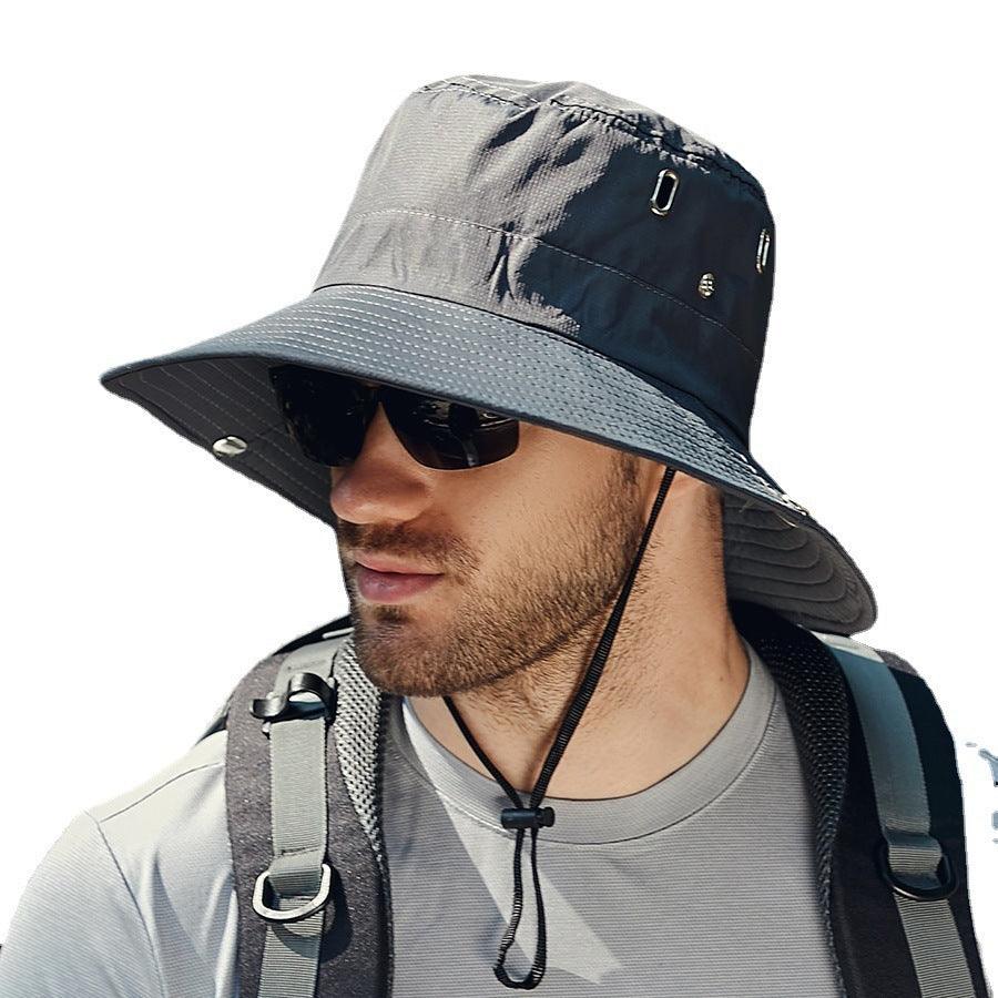 Summer New Men's Sun-shade Big Brim Sun Protection Hat