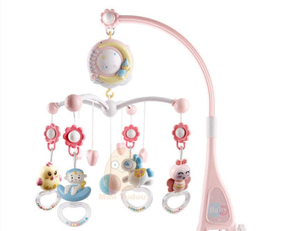 Baby Rattles Crib Mobiles Toy Holder Rotating Mobile Bed Bell Musical Box Projection Newborn Infant Baby Boy Toys - KiwiBrands