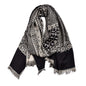 Cotton And Linen Yarn-dyed Scarf Short Beard Ethnic Style