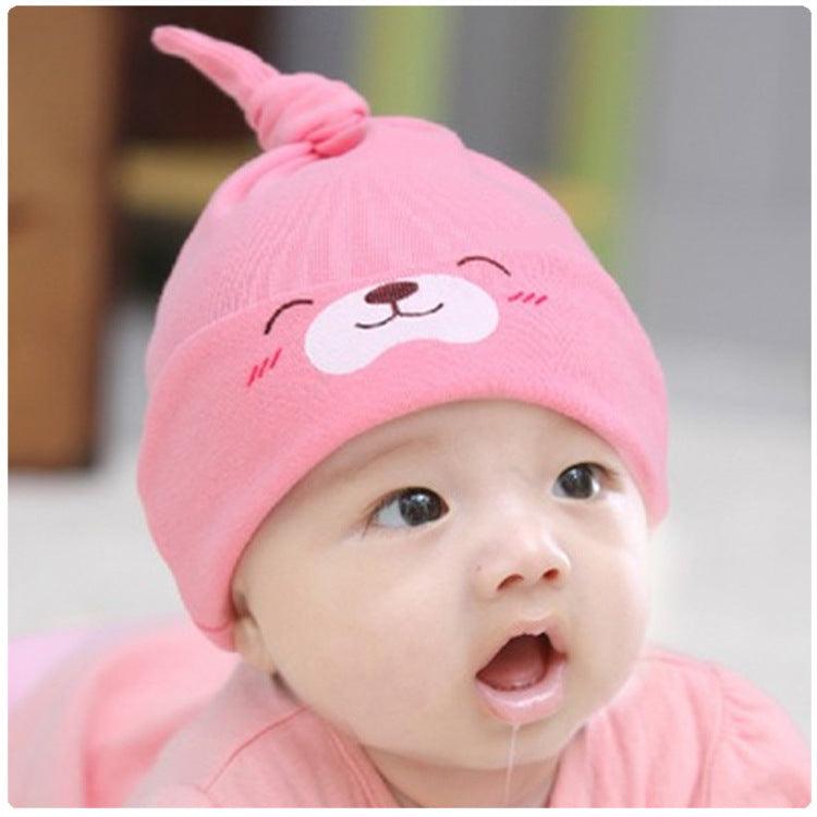 Baby Soft Cotton Sleeping Cap New Children's Hat Cartoon Bear - KiwiBrands