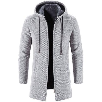 Plus Fleece Trend And Handsome All-match Cardigan For Men