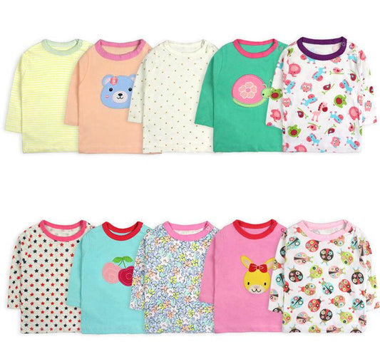 Printed cotton baby bottom shirt - KiwiBrands