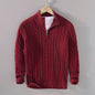 Sweater Loose Zip Pullover Knitting Sweater Coat Men