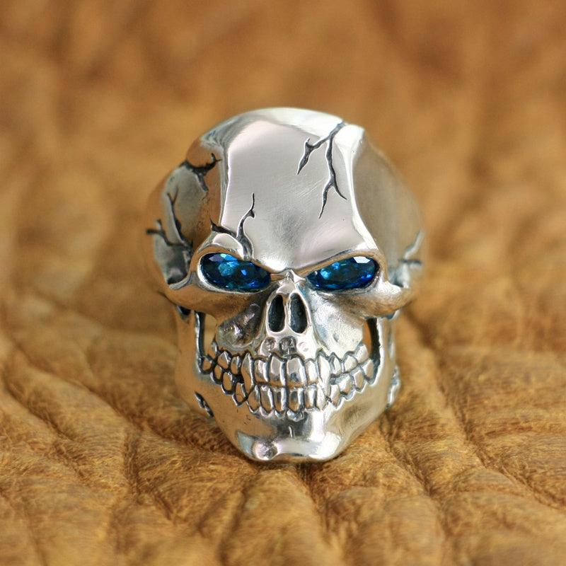 Sterling Silver Skull Ghost Ring Trendy - KiwiBrands