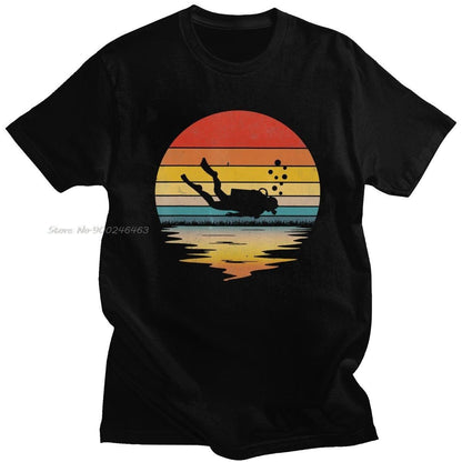 Men's Retro Scuba Diving T-shirt - KiwiBrands