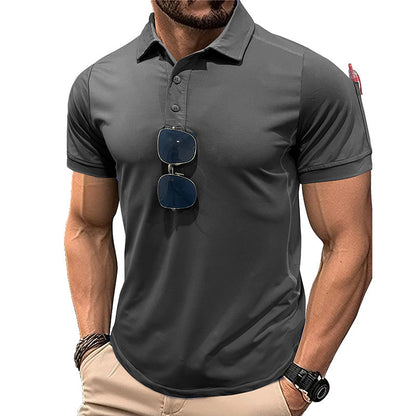 Outdoor Quick-drying Lapel Sports Short-sleeved T-shirt Polo Shirt - KiwiBrands