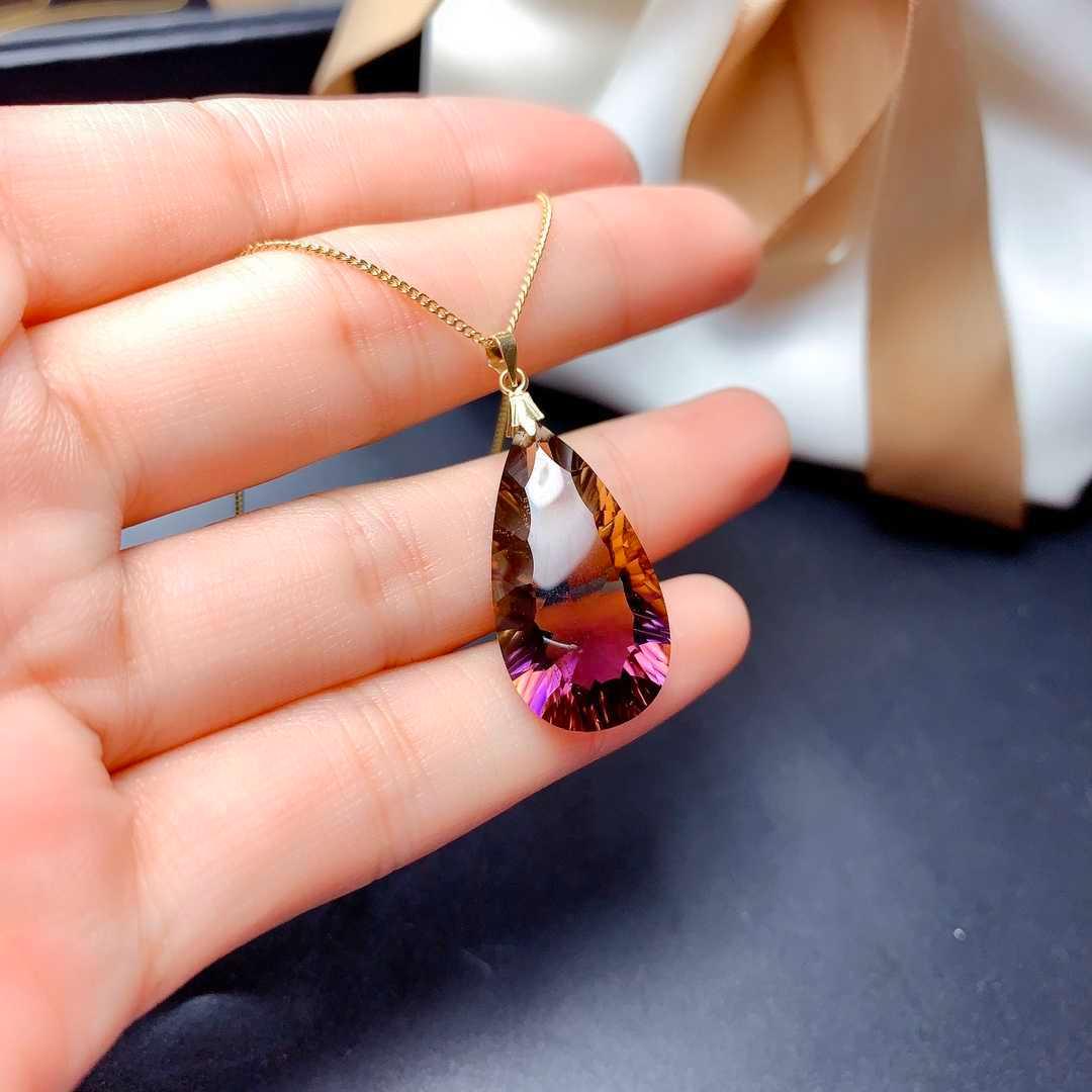 Fashionable And Simple Female Gradient Color Amethyst Pendant - KiwiBrands