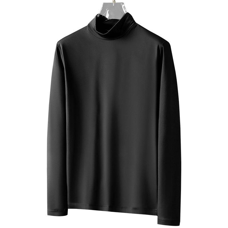 Warm Mercerized Cotton Men's Half-high Collar Bottoming Shirt