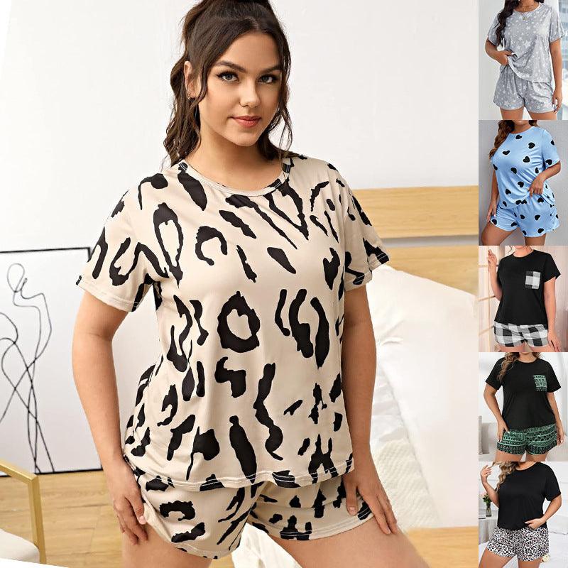 Shorts Plus-sized Plus Size Women's Pajamas