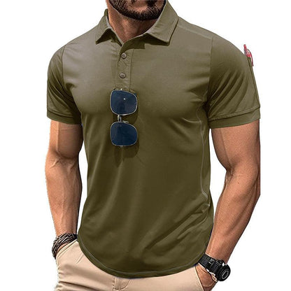 Outdoor Quick-drying Lapel Sports Short-sleeved T-shirt Polo Shirt - KiwiBrands