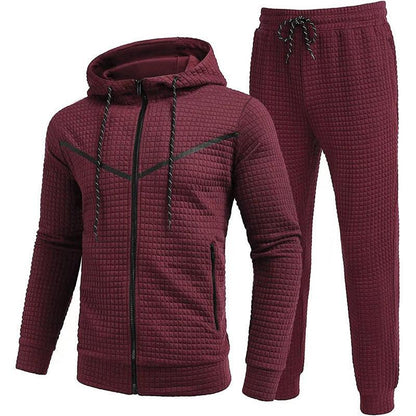 Men's Fashion Fashion Zipper Hooded Suits - KiwiBrands