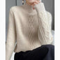 Women's Half Turtleneck Sweater Autumn And Winter New Soft Glutinous Loose Sweater