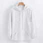 Men's Long-sleeved Hooded Cotton And Linen Shirt - KiwiBrands