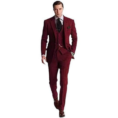 Men's Slim Fit Business Banquet Suit