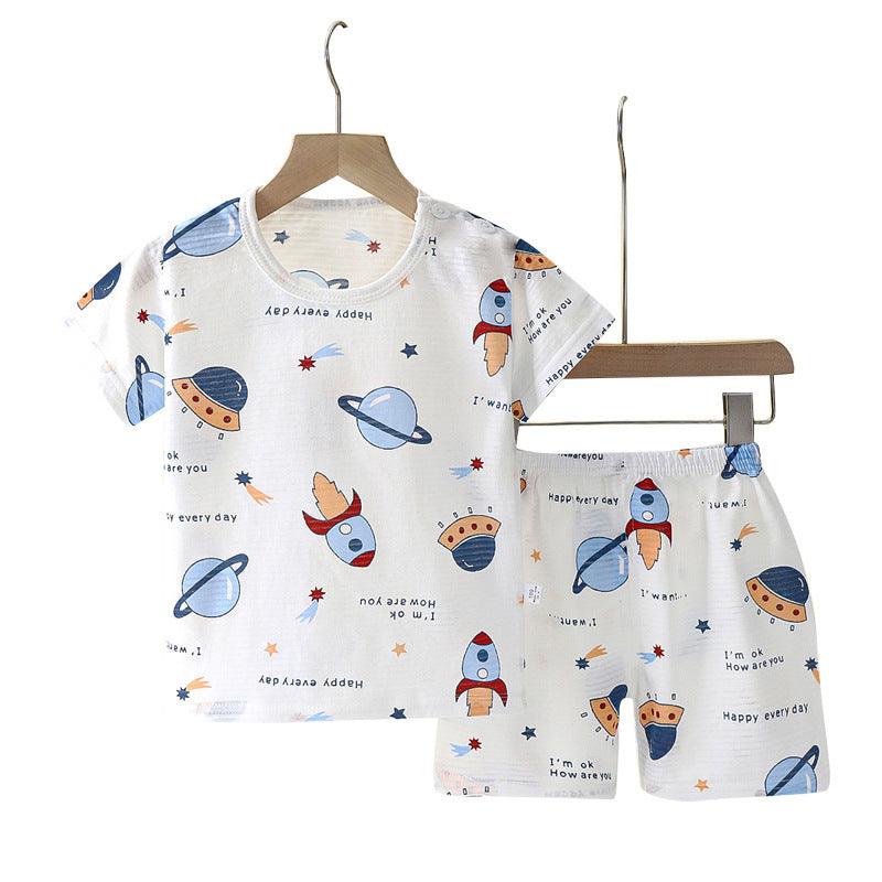 Children's Loungewear Pajamas Pure Cotton Underwear Set - KiwiBrands