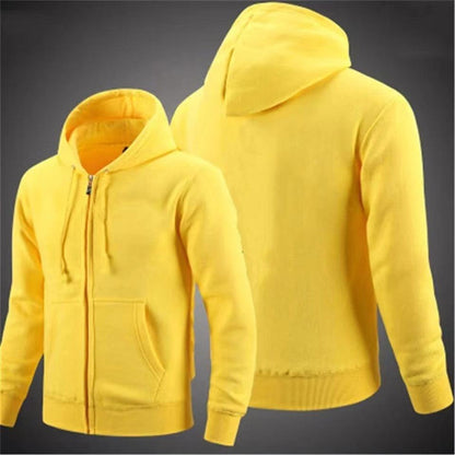 Casual Solid Color Cardigan Hoodie