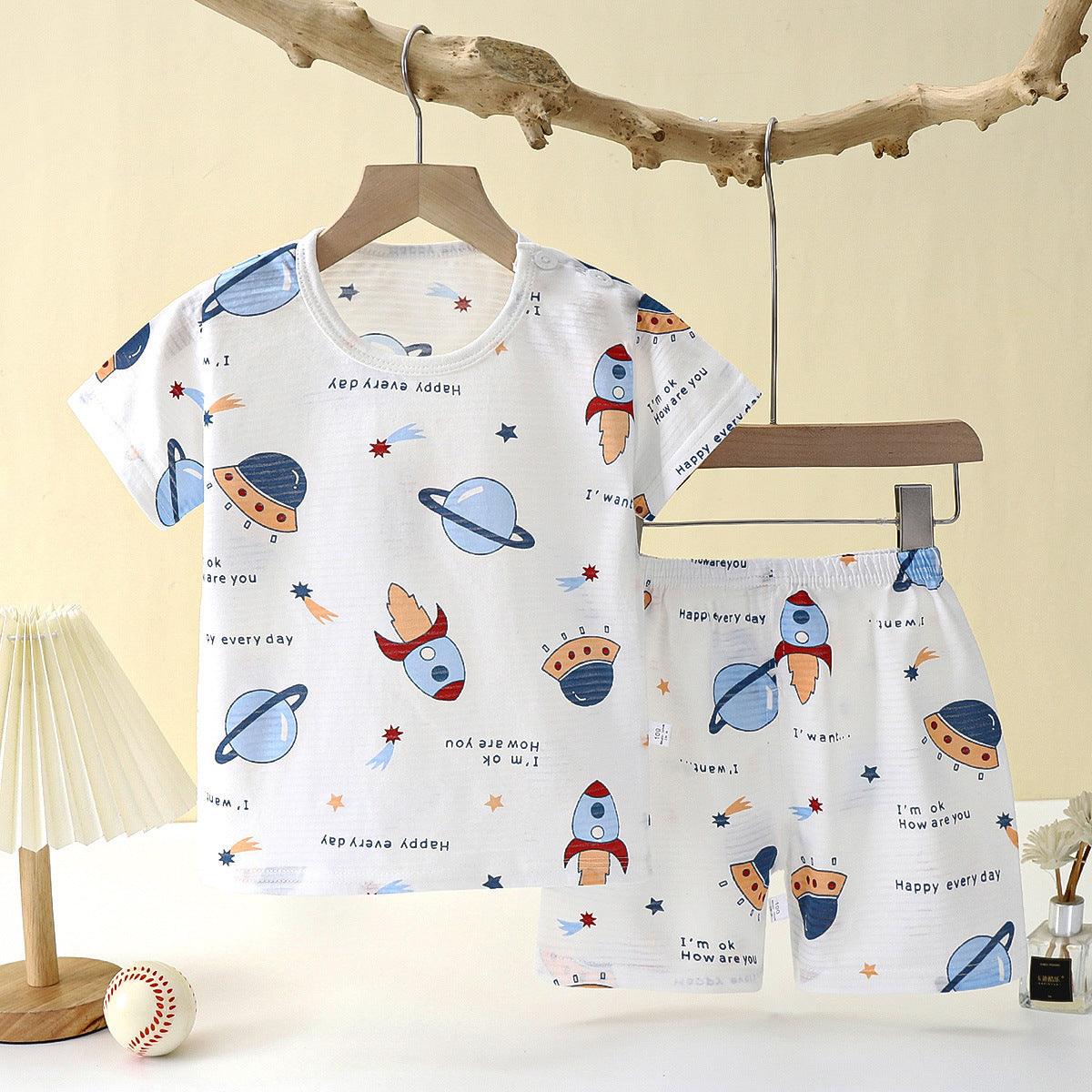 Children's Loungewear Pajamas Pure Cotton Underwear Set