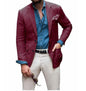 Spring New Striped Suit Jacket Men's Casual Slim Top