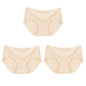 3Pcs Seamless Underwear Silk For Women Panties Lingerie Sexy