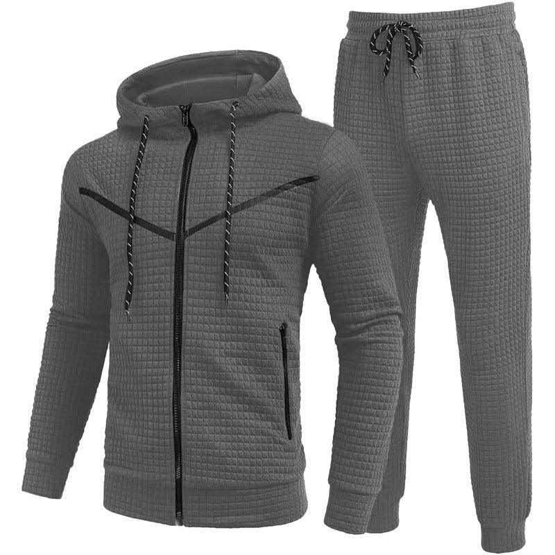 Men's Fashion Fashion Zipper Hooded Suits - KiwiBrands