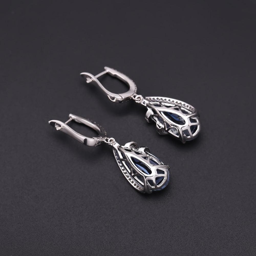 Women's Fashion Gemstone Colored Gems Earrings