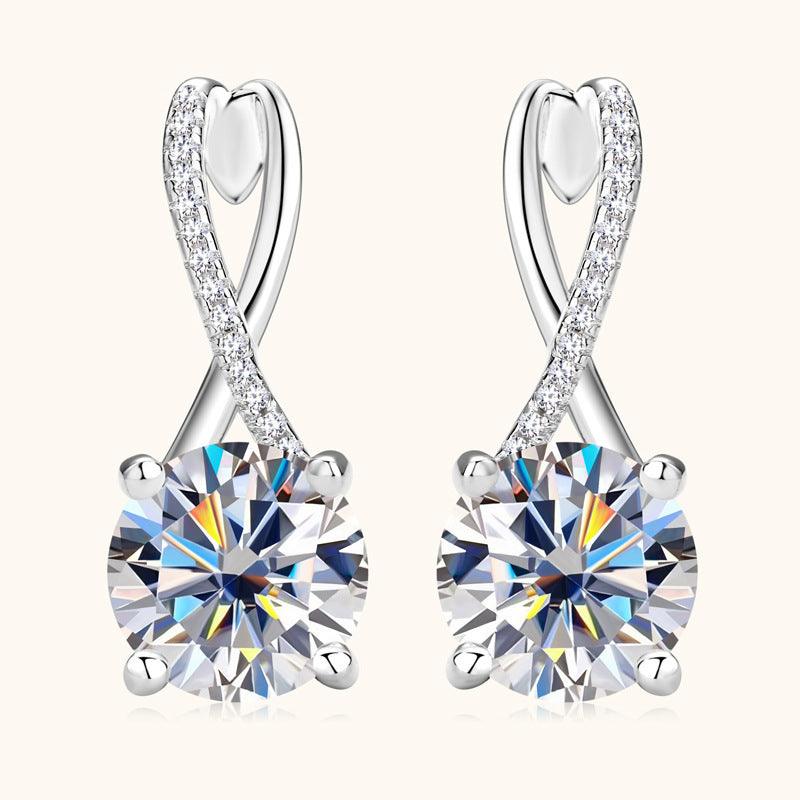 Fashion Diamond High-grade S925 Sterling Silver Earrings - KiwiBrands