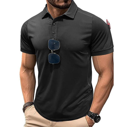 Outdoor Quick-drying Lapel Sports Short-sleeved T-shirt Polo Shirt - KiwiBrands