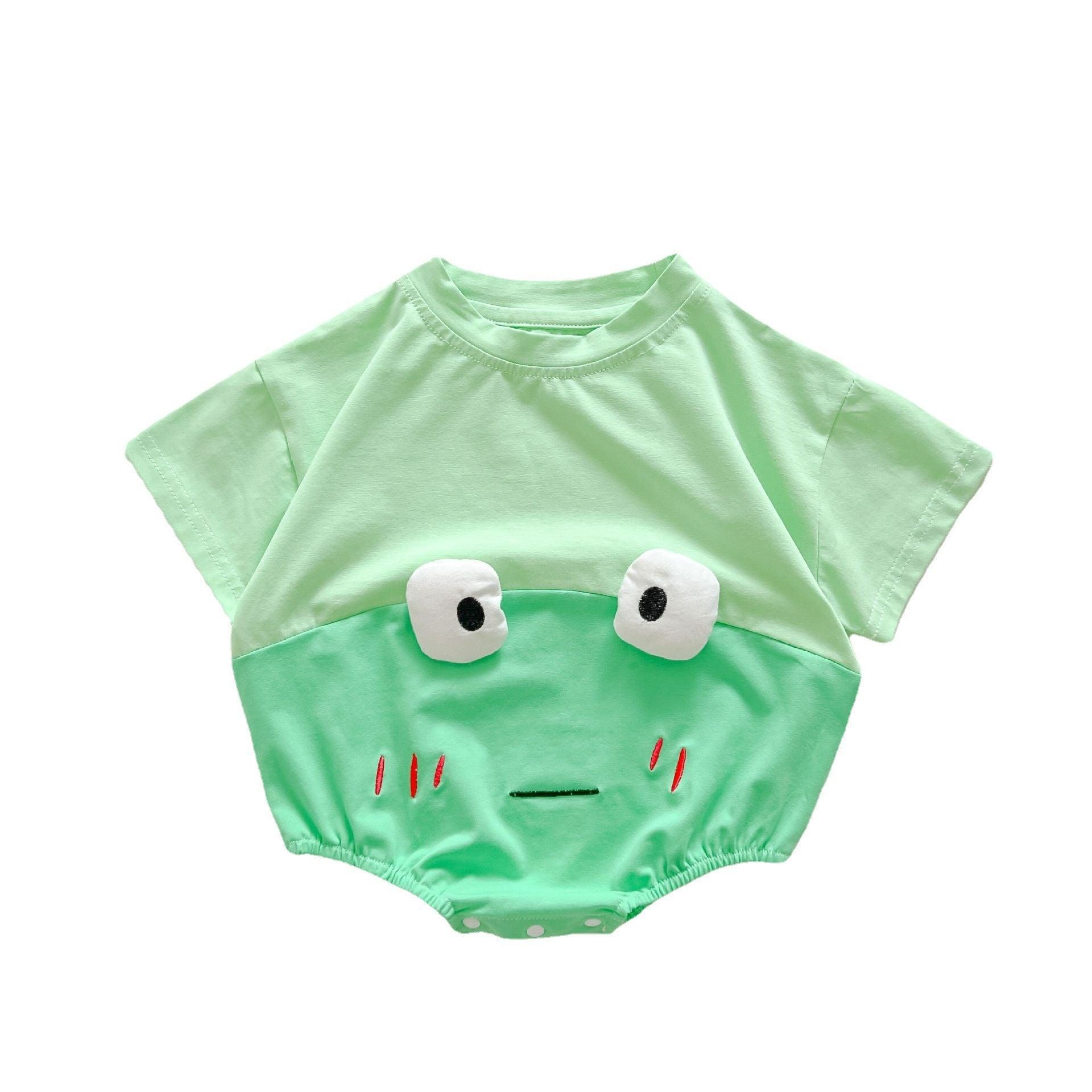 Baby Frog Cotton Triangle Rompers