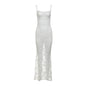 Women's Slim-fit Off-neck Lace Hollow Fishtail Dress