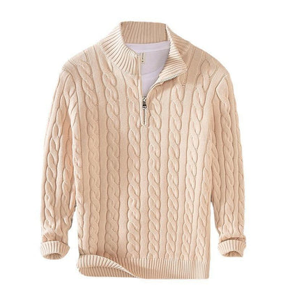 Sweater Loose Zip Pullover Knitting Sweater Coat Men