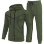 Men's Fashion Fashion Zipper Hooded Suits - KiwiBrands