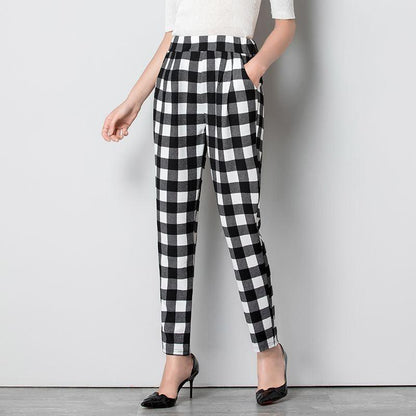 Harem Loose Tappered Pants Cropped Pencil Pants Fat Casual - KiwiBrands